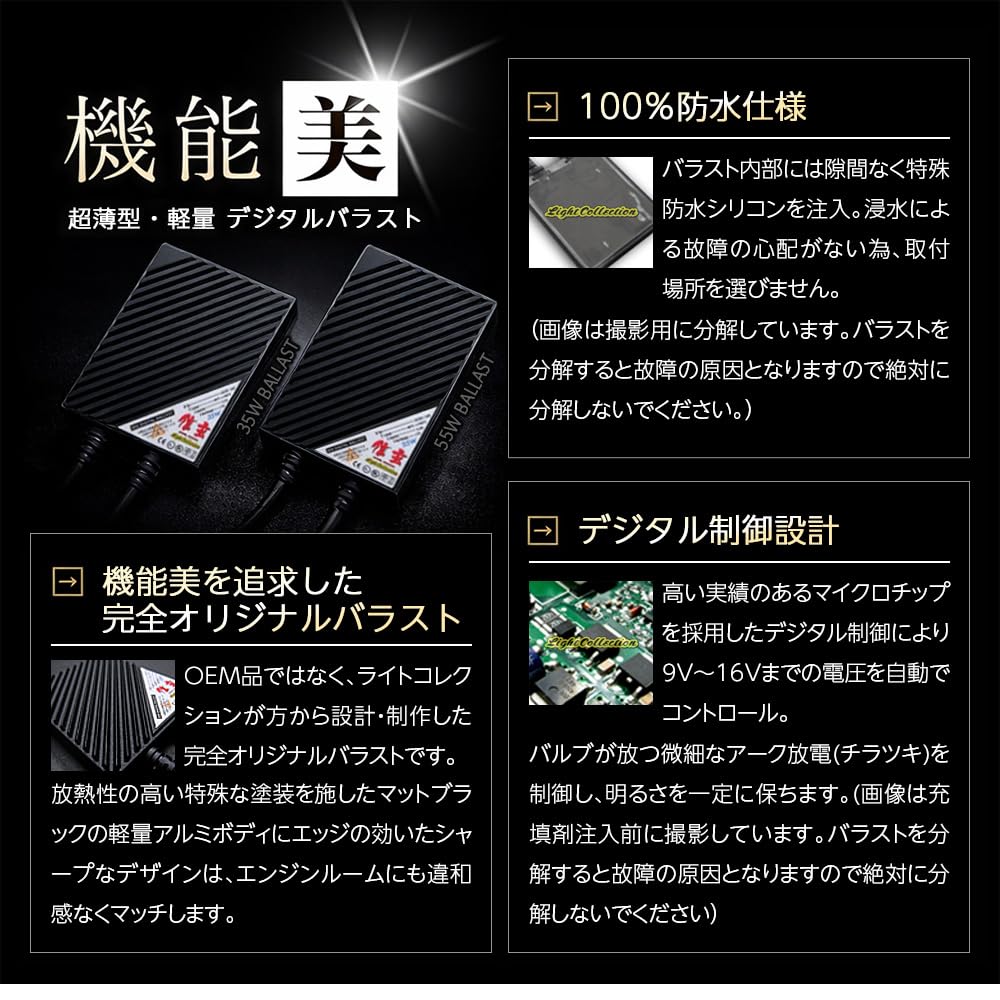 Amazon | 信玄 プレミアムHIDキット H4 リレーレス 55W 6000K ヘッド